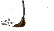 Broom sweeping